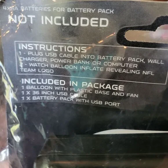 Chicago Bears Table Top Inflatable 21" Self Inflates Re-Usable Lights Up - Picture 7 of 7